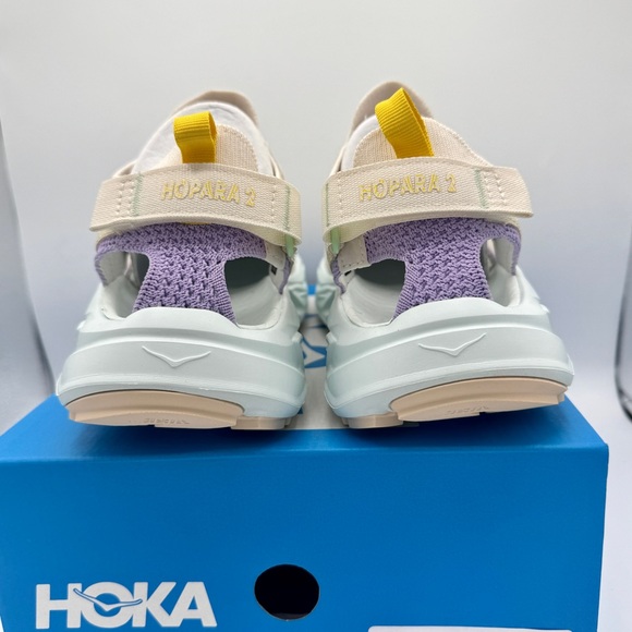 NWT Hoka Hopara 2 Women’s Hybrid Hiking Sandal in Alabaster Snow Off white cream - Picture 8 of 16